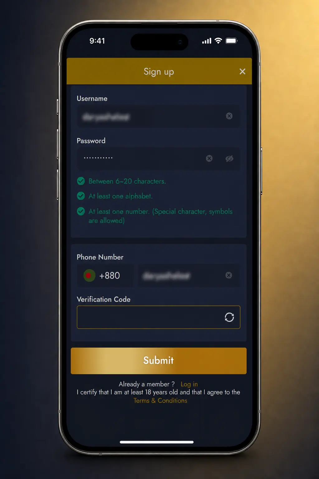 Live dealer casino table on Mega Casino World