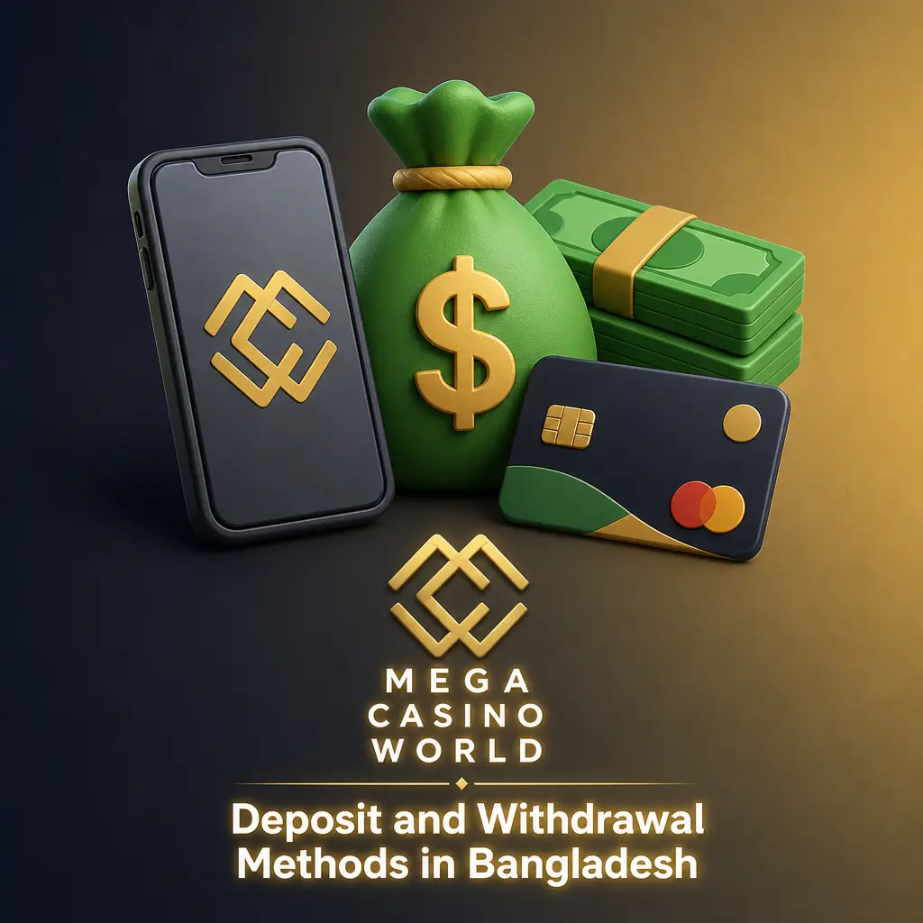 Payment methods available for Bangladesh players at Mega Casino World