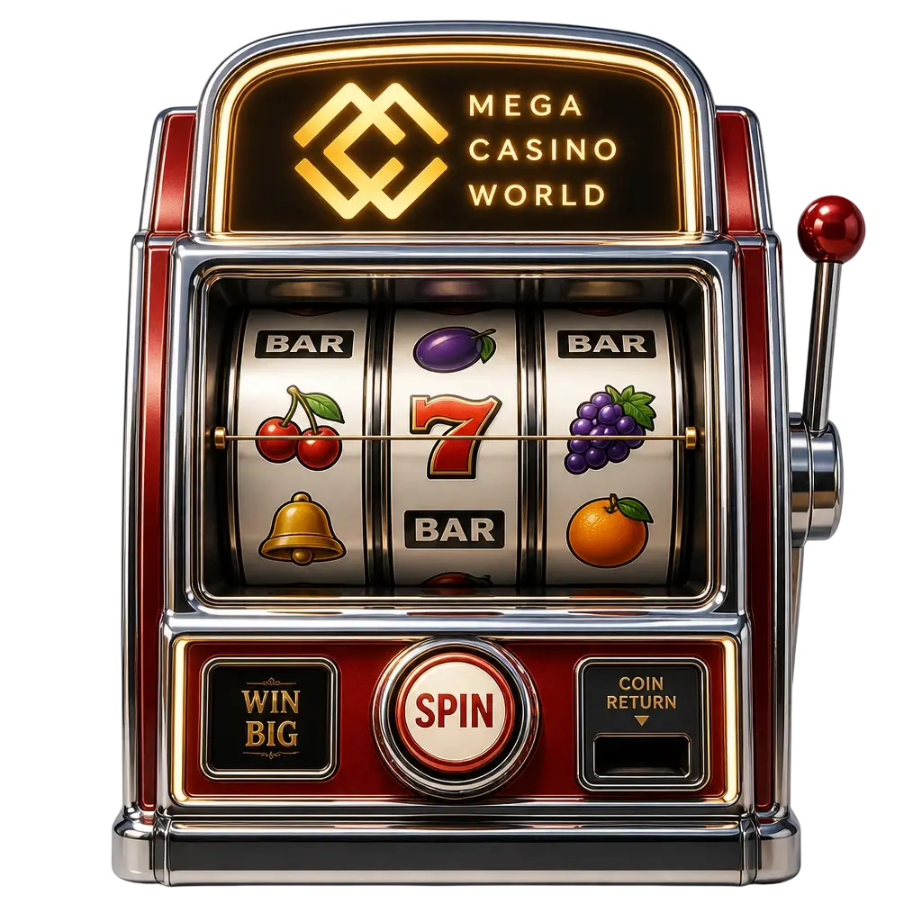 Mega Casino World slots lobby with adventure, fruits, ancient Egypt and fantasy themed games