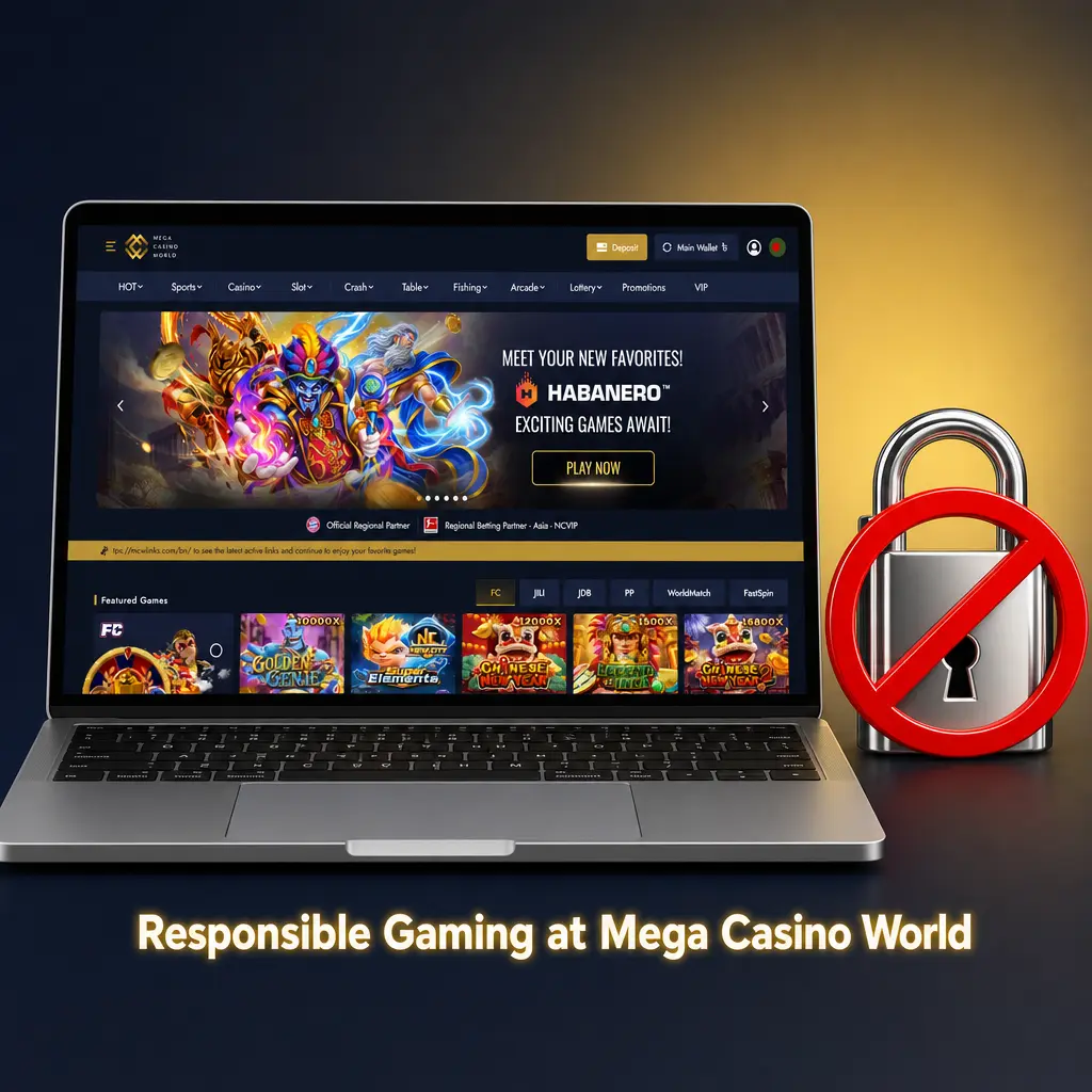 Responsible gaming tools at Mega Casino World