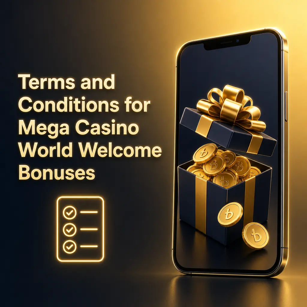 Mega Casino World welcome bonus terms and conditions