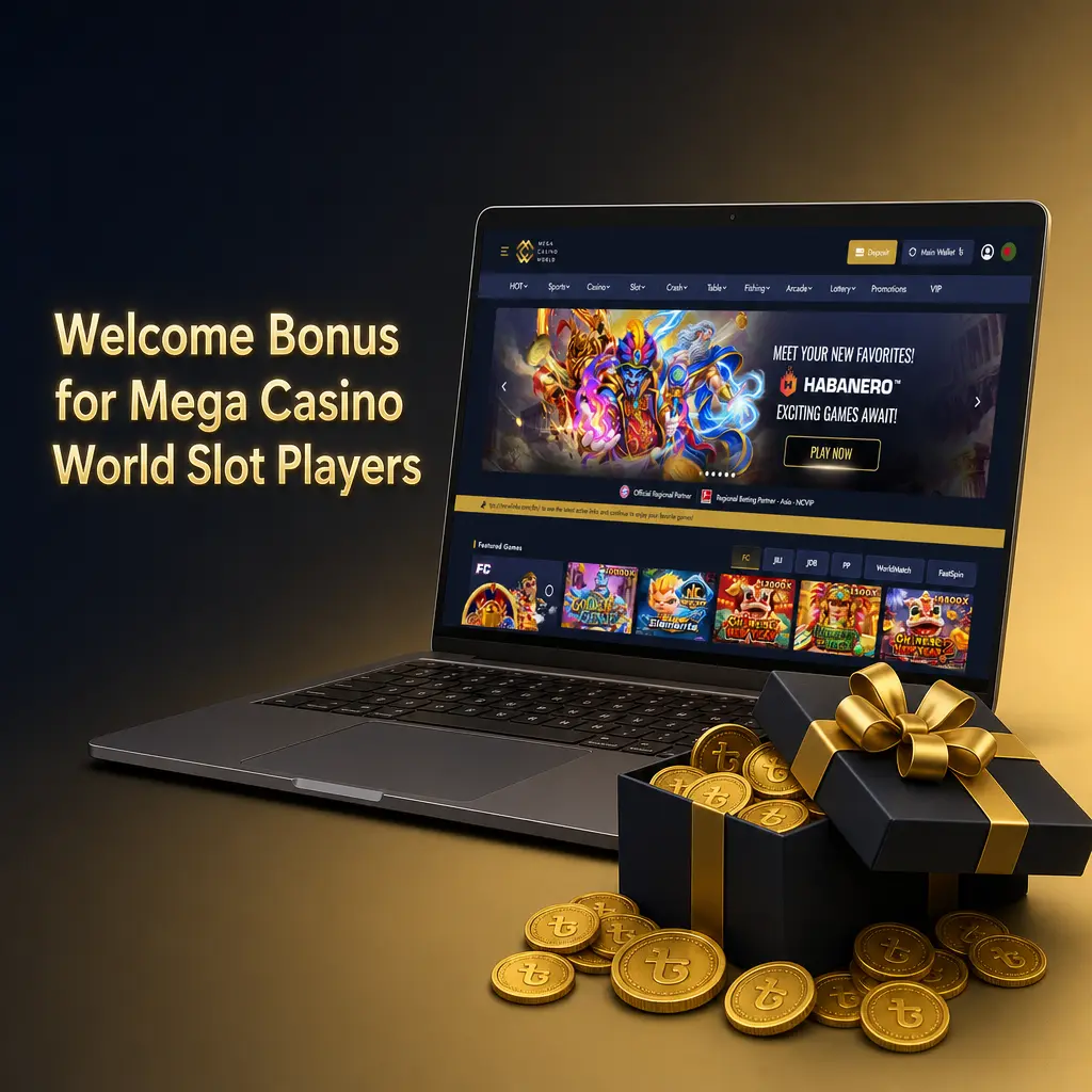 Mega Casino World welcome bonus promotion